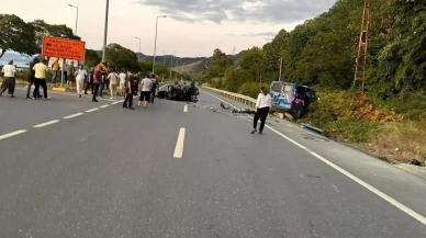 Zonguldak'ta A.R.Ç. Jandarma Aracına Çarpıp Ağır Yaralandı