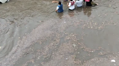 Denizli'de Yağmur Yağdı! Yollar ve alt geçit tıkandı!