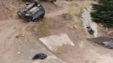 Malatya Hekimhan'da Otomobil Drenaj Kanalına Düştü: Sürücü Yaralandı!