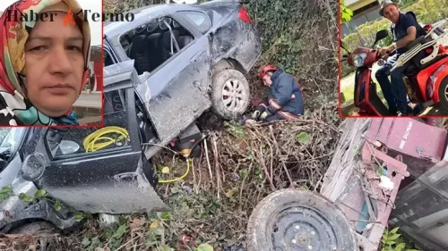 Ordu Fatsa'da Feci Kaza: Otomobil ve Motosiklet Dereye Uçtu, 2 Ölü