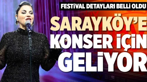 Ünlü sanatçı, Denizli Sarayköy'de muhteşem bir konser verecek!