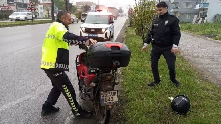Samsun Çarşamba'da Motosiklet Kazasında Sürücü Adem S. Yaralandı!