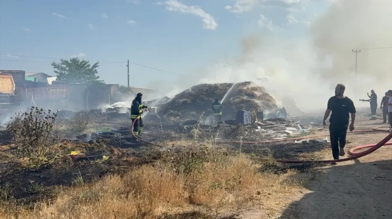 Tekirdağ Çorlu'da Çıkan Çiftlik Yangını Kontrol Altına Alındı!