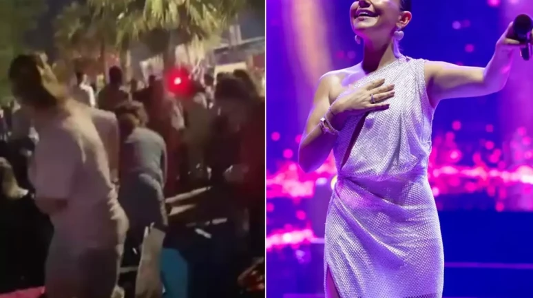 Merve Özbey konserinde kavga! Polis feci şekilde bıçaklandı!