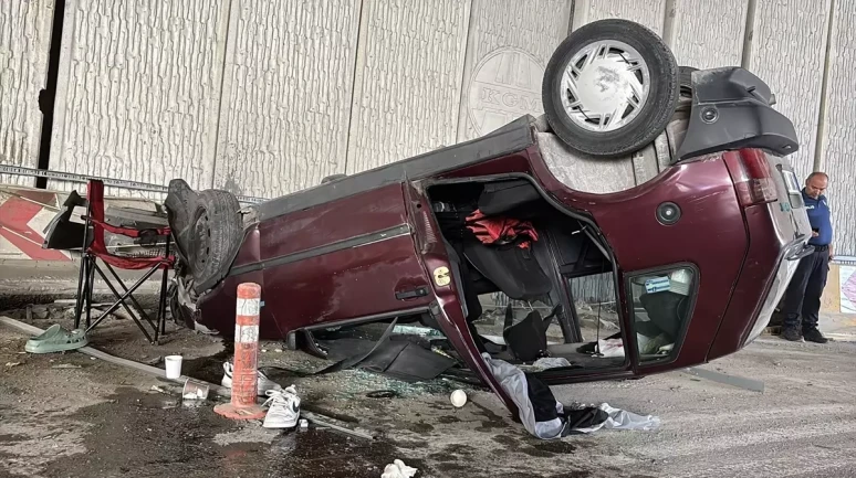 Samsun'un İlkadım İlçesinde  Otomobil Devrildi: 5 Yaralı!