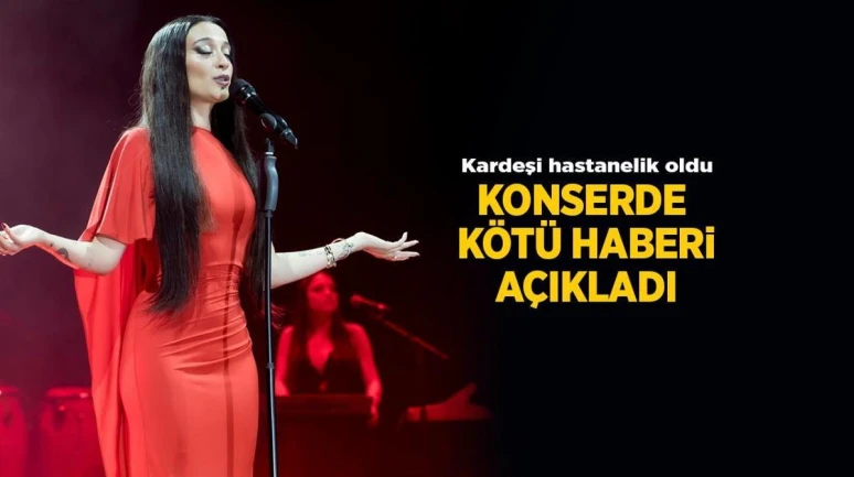 Kardeşi hastaneye kaldırıldı! Melike Şahin'in acı dolu duyurusu Harbiye konserinde yürekleri dağladı