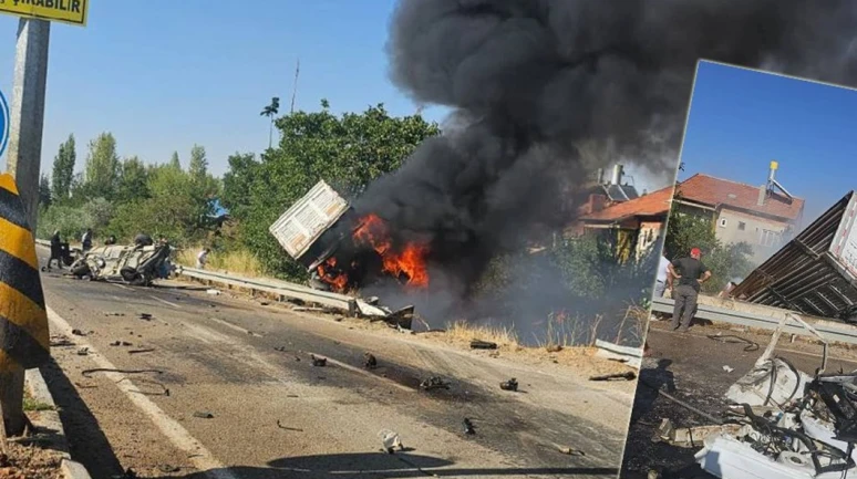 Konya Doğanhisar'da Kaza: TIR Alev Aldı, 3 Kişi Hayatını Kaybetti!
