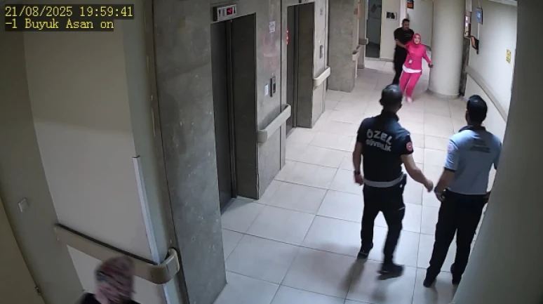 Sakarya'da Hastanede Dehşet: Eşini Kovalayıp Vurduğu Görüntüler Çıktı