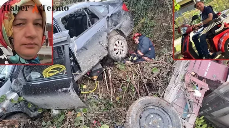 Ordu Fatsa'da Feci Kaza: Otomobil ve Motosiklet Dereye Uçtu, 2 Ölü