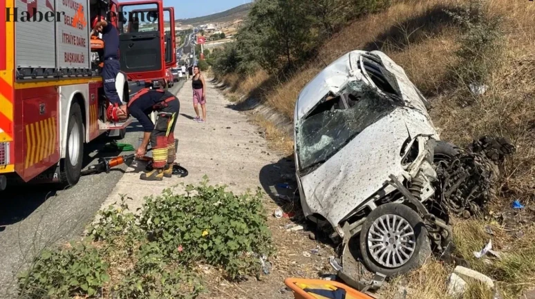 Balıkesir-Edremit Yolu E.E. ve O.T. Kaza Geçirdi 2 Yaralı