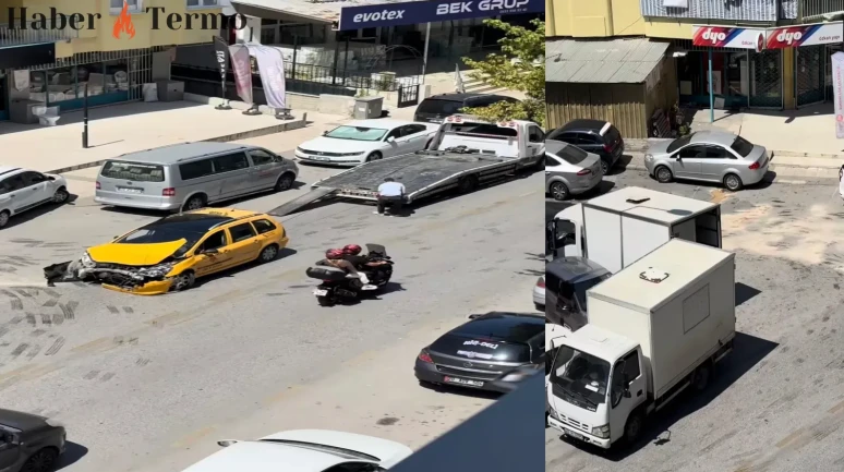 Denizli Akkonak'ta Hastane Taksisi Felaket Bir Şekilde Kaza Yaptı!