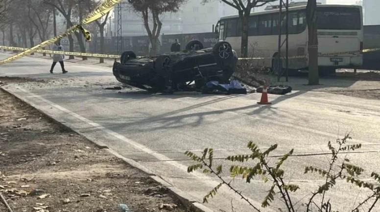 Konya'da Takla Atan Otomobilde 14 Yaşındaki  Öldü